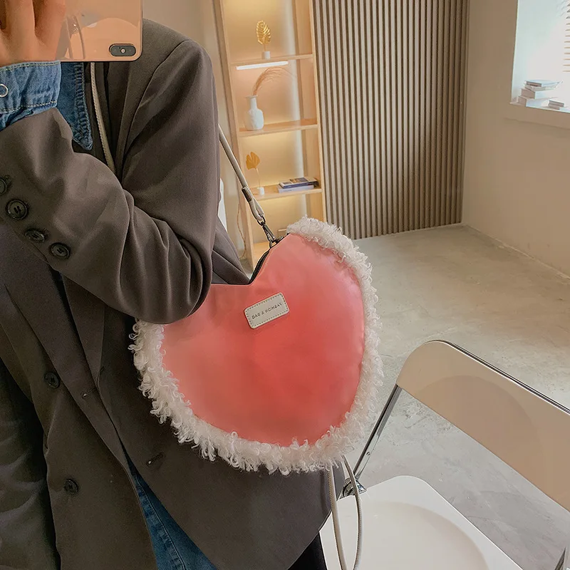 Female Shoulder Bags Cute Love Heart Shaped Underarm Bag New Design Women Handbags Messenger Crossbody Purse Dropshiping
Female Shoulder Bags Cute Love Heart Shaped Underarm Bag New Design Women Handbags Messenger Crossbody Purse Dropshiping