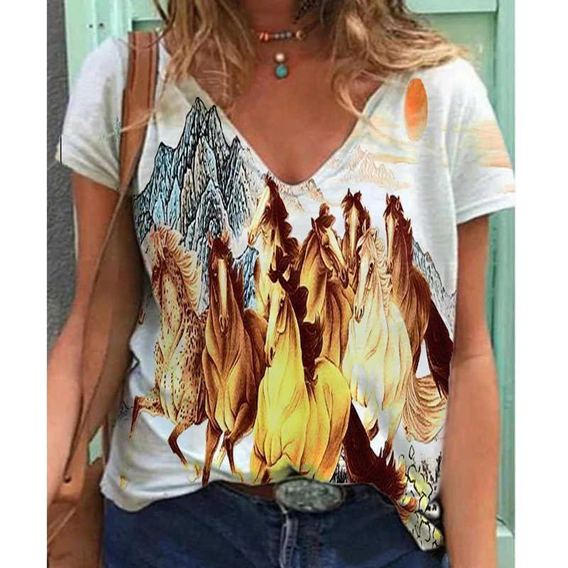Mandylandy Women's Casual V-neck Loose Pullover Tie-Dye T-shirt Summer Fashion Printed Short Sleeve T-shirt Top
Mandylandy Women's Casual V-neck Loose Pullover Tie-Dye T-shirt Summer Fashion Printed Short Sleeve T-shirt Top