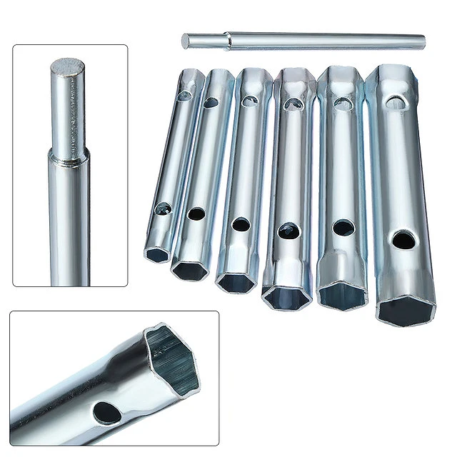 6PC 8-19mm Metric Tubular Box Wrench Set Tube Bar Spark-Plug Spanner Steel Double Ended for Automotive Plumb Repair
6PC 8-19mm Metric Tubular Box Wrench Set Tube Bar Spark-Plug Spanner Steel Double Ended for Automotive Plumb Repair