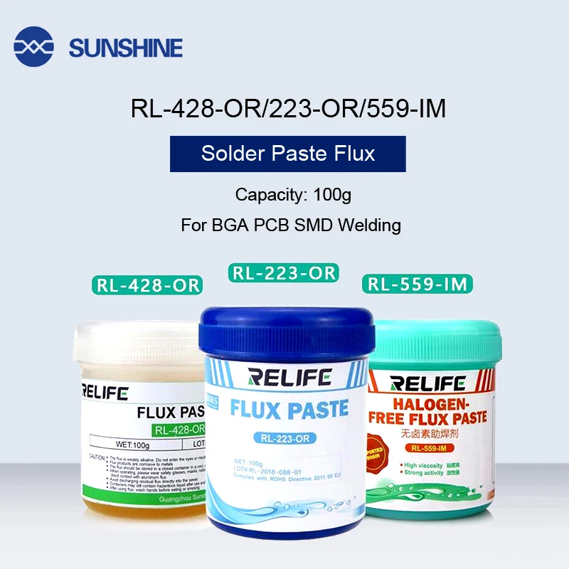 100g High Quality Solder Paste Flux Viscosity Imported Rosin Welding For Phone Mainboard BGA SMD PCB Reballing Repair
100g High Quality Solder Paste Flux Viscosity Imported Rosin Welding For Phone Mainboard BGA SMD PCB Reballing Repair