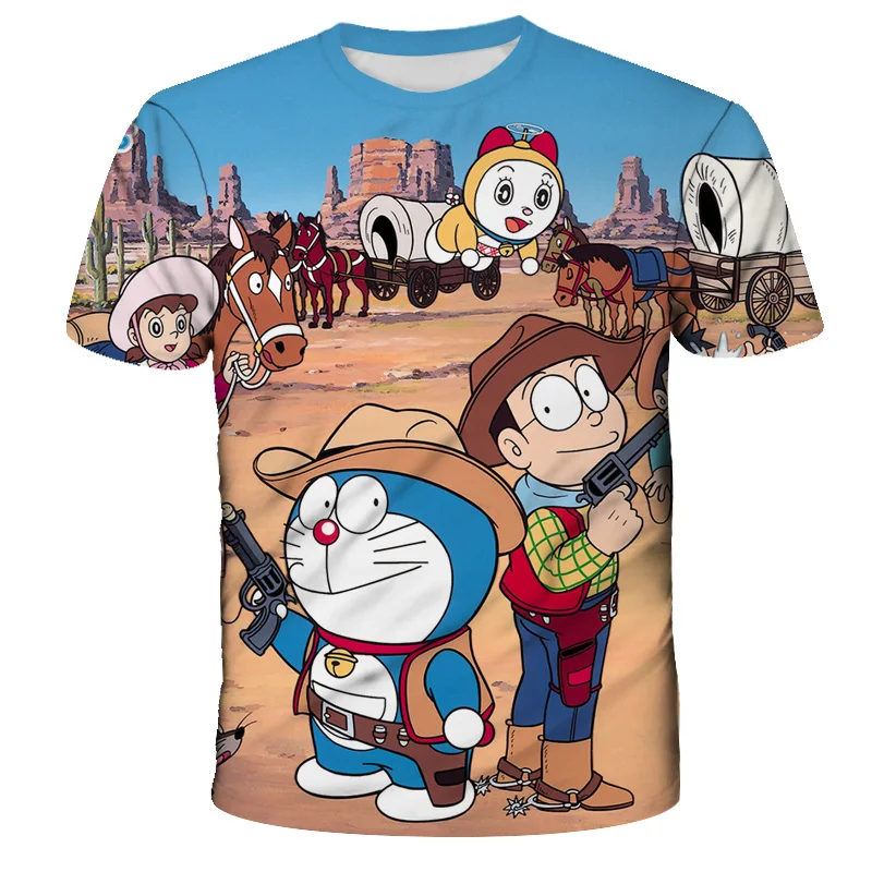 Summer Fashion Cartoon Robot Cat Doraemon Print Pattern Clothes DIY Kids T-shirt Boy Girl T-shirt Pink Boy Clothes Girl Clothes
Summer Fashion Cartoon Robot Cat Doraemon Print Pattern Clothes DIY Kids T-shirt Boy Girl T-shirt Pink Boy Clothes Girl Clothes