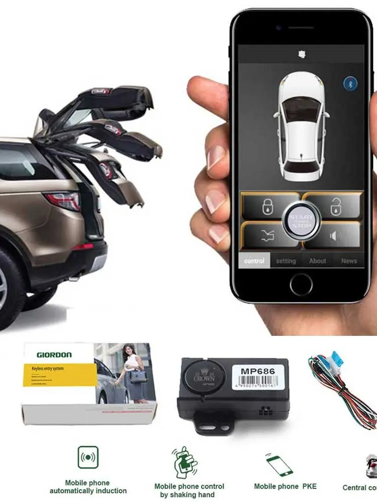 auto products car alarm Automatic Trunk Opening car sticker remote central locking autostart car security central lock APP Open
auto products car alarm Automatic Trunk Opening car sticker remote central locking autostart car security central lock APP Open