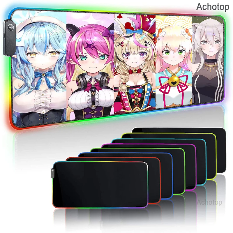 Hololive Anime Mouse Pad PC Gamer RGB Computer Laptop LED Keyboard Mouse Mat XXL Luminous Large Mousepad Cute Keyboard Desk Mat
Hololive Anime Mouse Pad PC Gamer RGB Computer Laptop LED Keyboard Mouse Mat XXL Luminous Large Mousepad Cute Keyboard Desk Mat