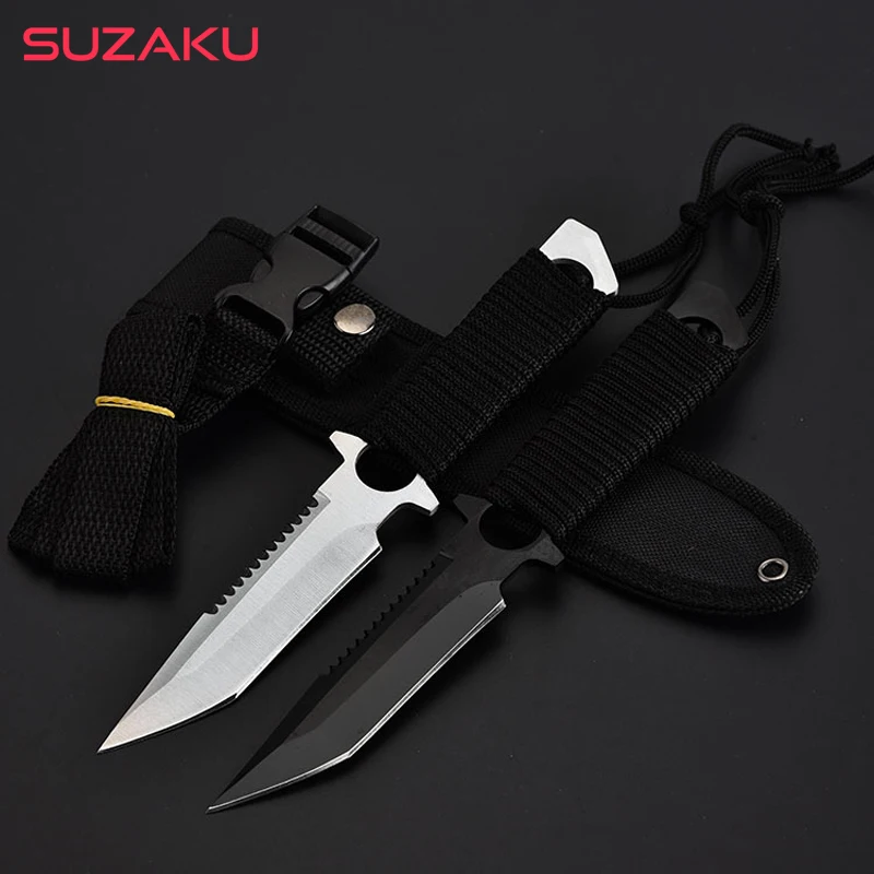 Pocket Fixed Blade Knife Hunting Stainless Steel Tactical Knives Outdoor Camping Steel Handle Tool Sheath Diving Survival Knife
Pocket Fixed Blade Knife Hunting Stainless Steel Tactical Knives Outdoor Camping Steel Handle Tool Sheath Diving Survival Knife