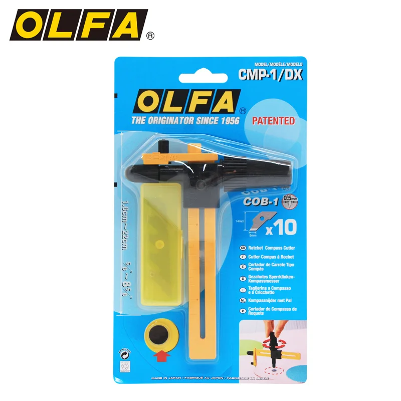 

Olfa thin paper cutter hole opener 189B compass cutter 1.6-22cm cloth cutter CMP-1 / DX