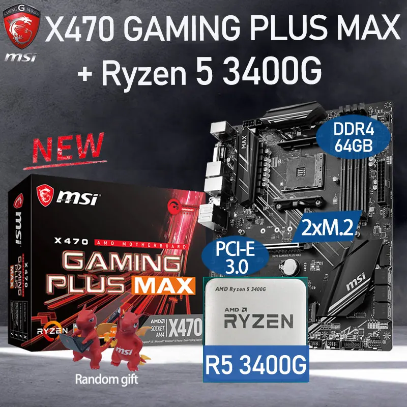 Комплект материнской платы AM4 MSI X470 GAMING PLUS MAX + комплект AMD Ryzen 5 3400G Combo DDR4 64 Гб M.2 PCI-E 3,0 X470 комплект материнской платы Настольный X470
Комплект материнской платы AM4 MSI X470 GAMING PLUS MAX + комплект AMD Ryzen 5 3400G Combo DDR4 64 Гб M.2 PCI-E 3,0 X470 комплект материнской платы Настольный X470