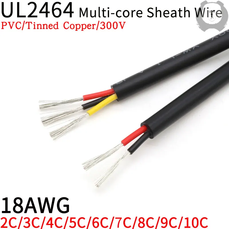 10M 18AWG UL2464 Sheathed Wire Cable Channel Audio Line 2 3 4 5 6 7 8 9 10 Cores Insulated Soft Copper Cable Signal Control Wire
10M 18AWG UL2464 Sheathed Wire Cable Channel Audio Line 2 3 4 5 6 7 8 9 10 Cores Insulated Soft Copper Cable Signal Control Wire