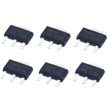 50 шт. AMS1117 серии AMS1117-3.3V AMS1117-ADJ AMS1117-1.8V AMS1117-1.2V AMS1117-5.0V AMS1117-2.5V AMS1117-3.3 AMS1117-5.0 SOT223
50 шт. AMS1117 серии AMS1117-3.3V AMS1117-ADJ AMS1117-1.8V AMS1117-1.2V AMS1117-5.0V AMS1117-2.5V AMS1117-3.3 AMS1117-5.0 SOT223