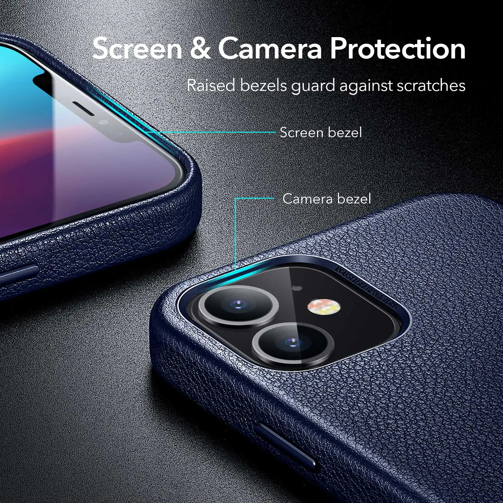 ESR Case for iPhone 12 mini Genuine Leather Case Smooth Texture Business Case Back Cover Phone Protection for iPhone 12 mini
ESR Case for iPhone 12 mini Genuine Leather Case Smooth Texture Business Case Back Cover Phone Protection for iPhone 12 mini