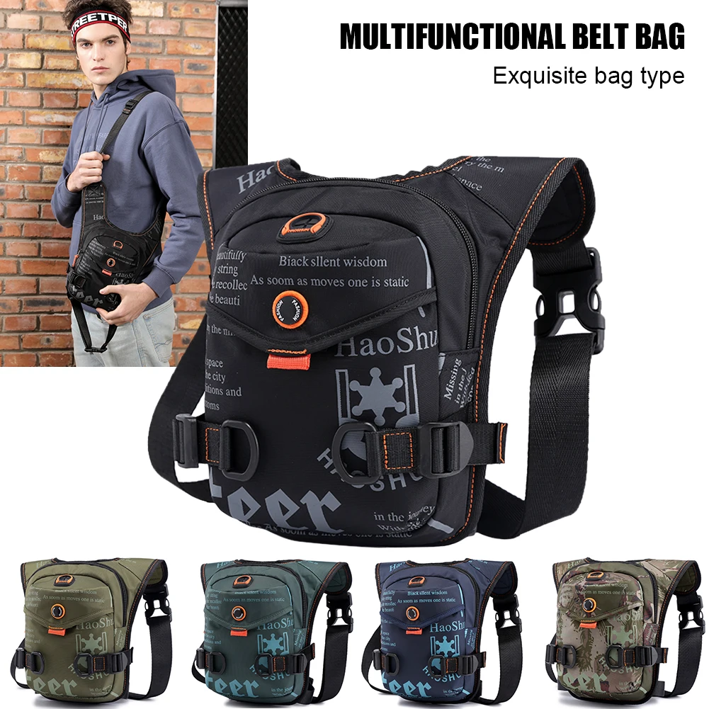 Unisex Outdoor Drop Leg Bag large capacity Polyester Thigh Bag Fanny Pack Multifunction Zipper Crossbody Shoulder Waist Bag
Unisex Outdoor Drop Leg Bag large capacity Polyester Thigh Bag Fanny Pack Multifunction Zipper Crossbody Shoulder Waist Bag