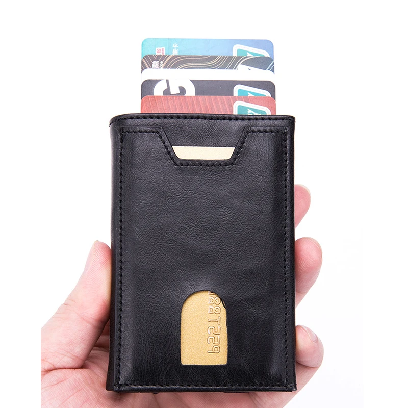 ZOVYVOL 2021 Protector PU Leather Wallet Multifunctional Men Clutch Carbon Fiber Card Holder Safety RFID Blocking Case Metal Bo
ZOVYVOL 2021 Protector PU Leather Wallet Multifunctional Men Clutch Carbon Fiber Card Holder Safety RFID Blocking Case Metal Bo
