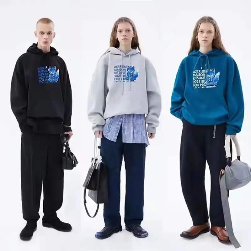 Ader Error high-quality co-branded hoodie 2021 autumn and winter new product 1:1 meditation fox hooded sweater for men and women
Ader Error high-quality co-branded hoodie 2021 autumn and winter new product 1:1 meditation fox hooded sweater for men and women