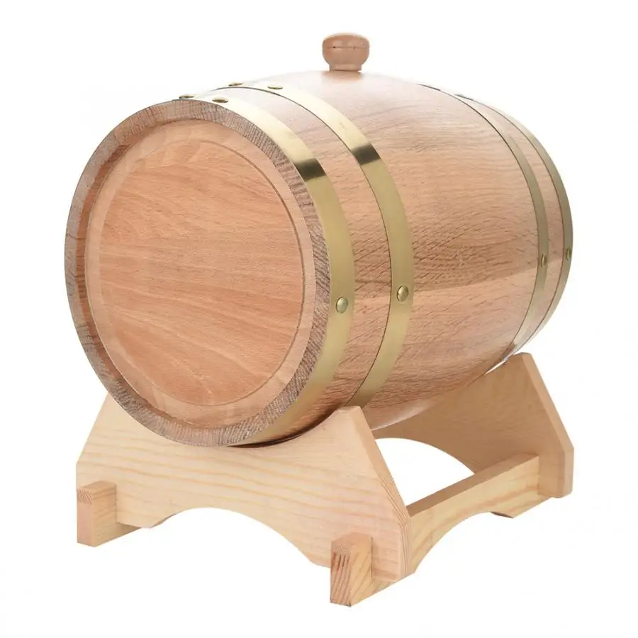 5L Винтаж деревянный дубовый Лесоматериалы винный бочонок для пива Виски Ром