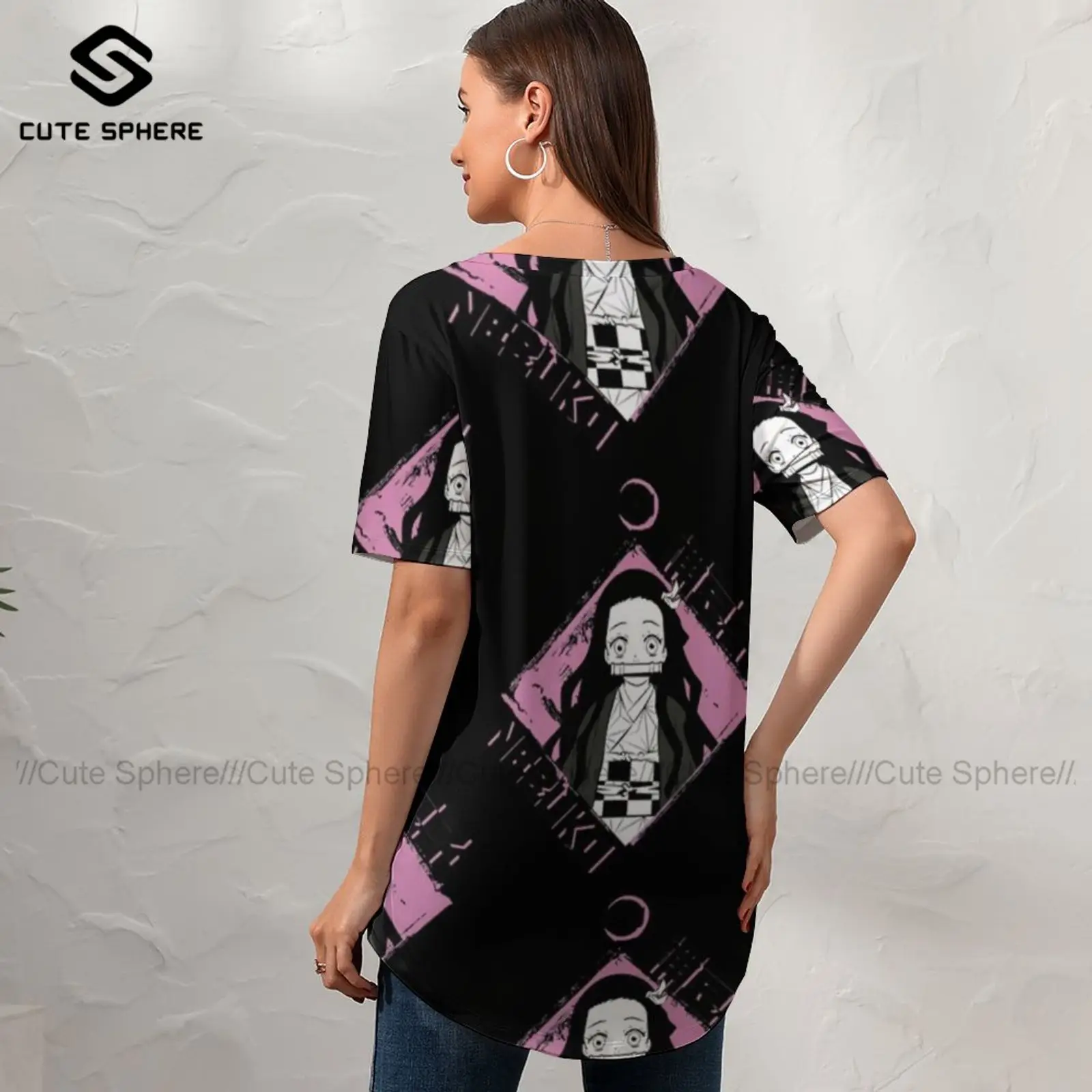 Kimetsu No Yaiba Tshirt Trendy Short Sleeve Woman T Shirt Street Wear V Neck Pattern Tee Shirt Oversize
Kimetsu No Yaiba Tshirt Trendy Short Sleeve Woman T Shirt Street Wear V Neck Pattern Tee Shirt Oversize
