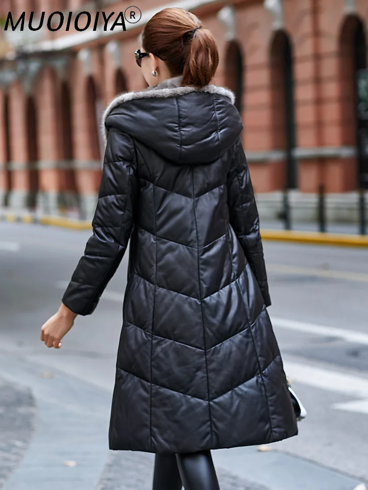 Genuine Leather Jacket Winter Jacket Women Mink Fur Collar Down Jackets for Women Real Sheepskin Coat Plus Size MY3914
Genuine Leather Jacket Winter Jacket Women Mink Fur Collar Down Jackets for Women Real Sheepskin Coat Plus Size MY3914