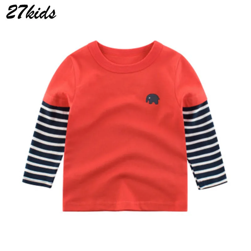 27Детская детская одежда для мальчиков и девочек Детская футболка Слоновая с