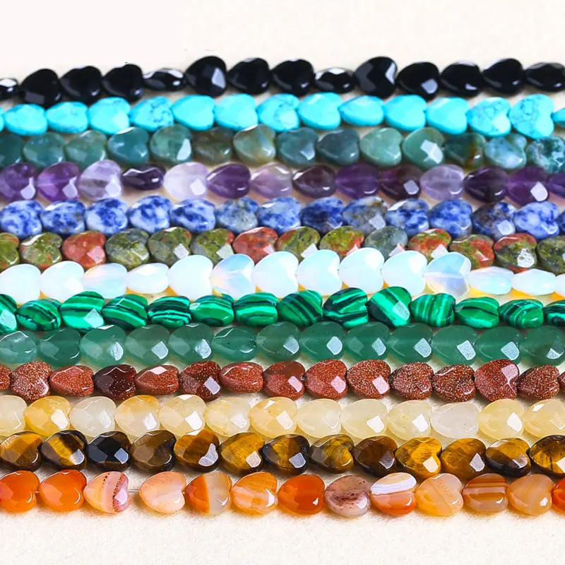 Natural Stone Heart Faceted Loose Spacer Beads For Jewelry Making DIY Accessorries Bead For Bracelet For Women Gifts
Natural Stone Heart Faceted Loose Spacer Beads For Jewelry Making DIY Accessorries Bead For Bracelet For Women Gifts