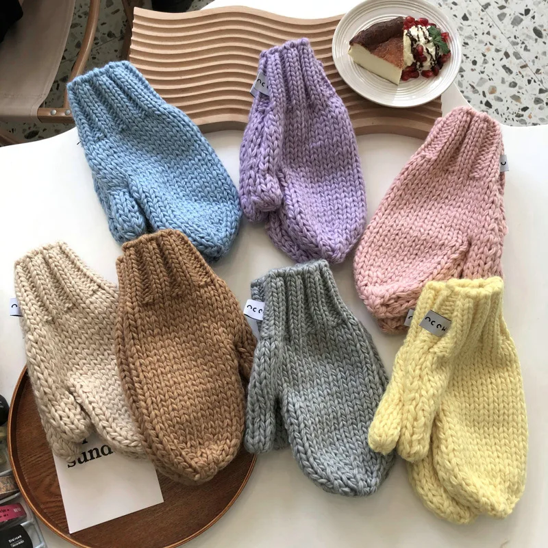 Stylish Winter Thick Women Gloves Solid Color Warm Soft Full Finger Gloves Full-cover Girls Mittens Thread Needle Student Glove
Stylish Winter Thick Women Gloves Solid Color Warm Soft Full Finger Gloves Full-cover Girls Mittens Thread Needle Student Glove
