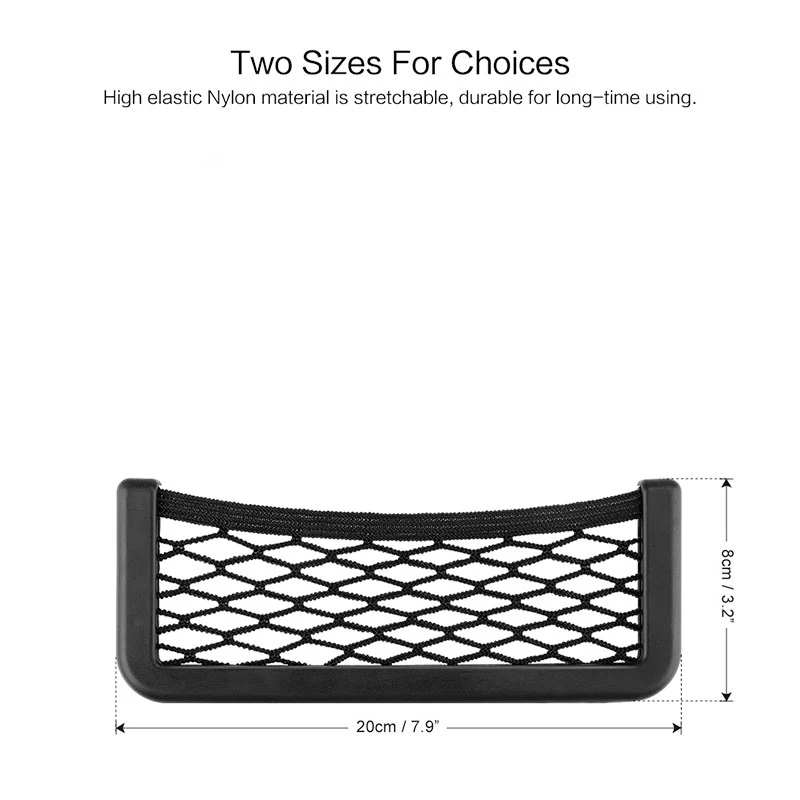 20*8cm Car Mesh Net Bag Organizer Universal for Nissan TIIDA X-TRAIL Qashqai Skoda Octavia Fabia Renault Clio Ford Focus | Автомобили и