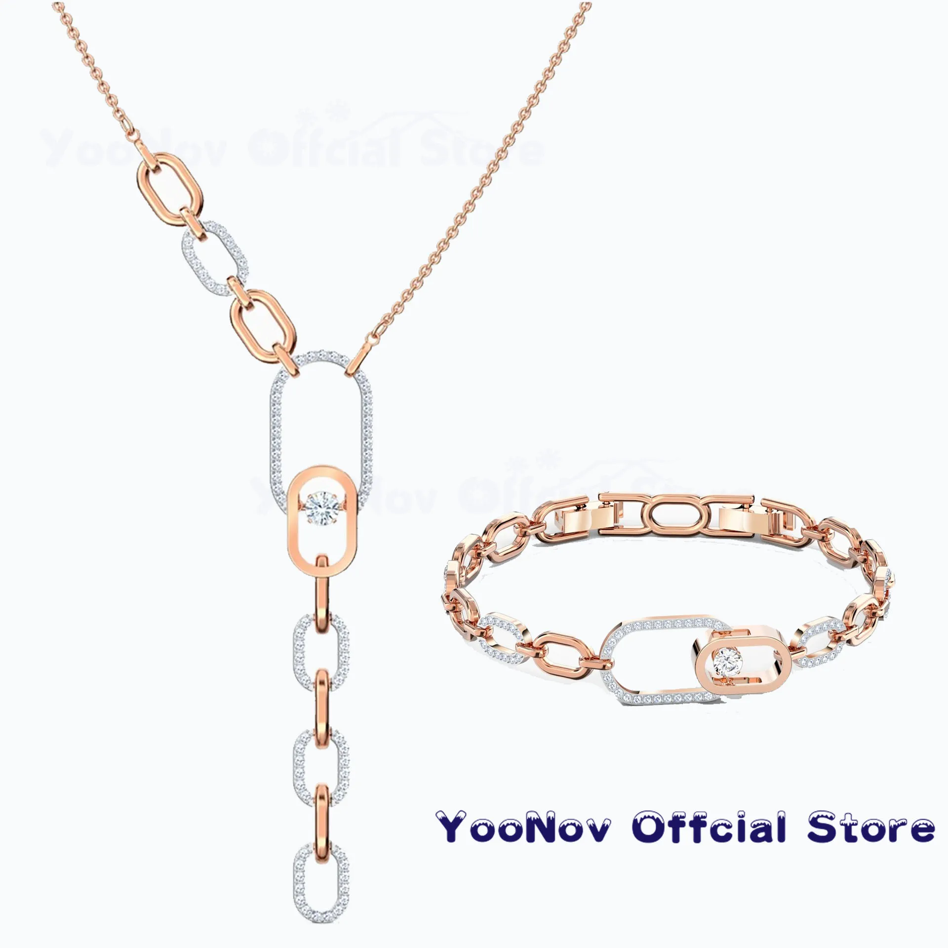 SWA1:1 Original Fashion Jewelry SPARKLING DANCE NORTH Set Rose Gold Dynamism Crystal Y-shaped Name Necklace Gift For Women
SWA1:1 Original Fashion Jewelry SPARKLING DANCE NORTH Set Rose Gold Dynamism Crystal Y-shaped Name Necklace Gift For Women
