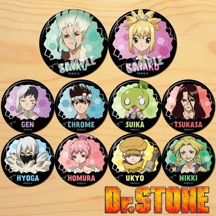 Anime Dr.STONE Senku Gen Chrome Kohaku Suika Figure 8545 Badge Round Brooch Pin Gifts Kids Collection Toy
Anime Dr.STONE Senku Gen Chrome Kohaku Suika Figure 8545 Badge Round Brooch Pin Gifts Kids Collection Toy