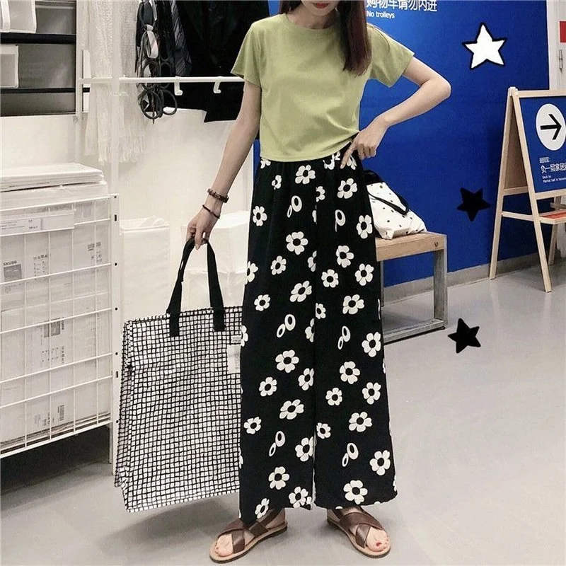 MINGLIUSILI Korean Style Wide Leg Pant Women Spring Summer Fashion 2021 Print Trousers Women High Waist Loose Casual Pants
MINGLIUSILI Korean Style Wide Leg Pant Women Spring Summer Fashion 2021 Print Trousers Women High Waist Loose Casual Pants