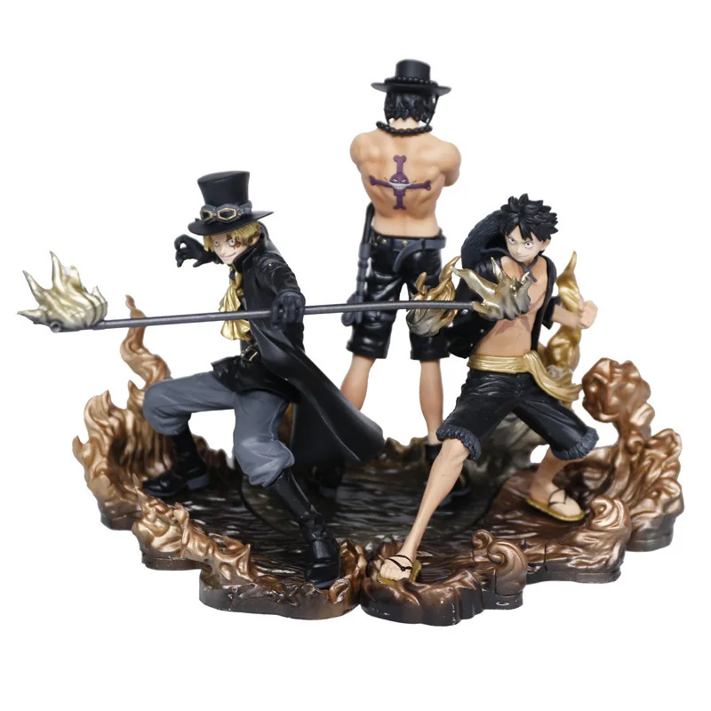 New 3pcs/set one piece PVC action figure Monkey D Luffy Sabo Portgas D Ace figure one piece Three Brothers model toys figure hot
New 3pcs/set one piece PVC action figure Monkey D Luffy Sabo Portgas D Ace figure one piece Three Brothers model toys figure hot