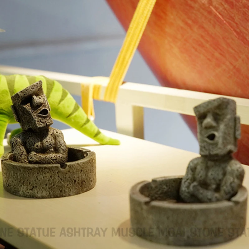 GEEKFUN MOAI Colossus Cigarette Ashtray Container Statue Sculpture Easter Island Creative Gift Resin Home Bedroom Decoration
GEEKFUN MOAI Colossus Cigarette Ashtray Container Statue Sculpture Easter Island Creative Gift Resin Home Bedroom Decoration