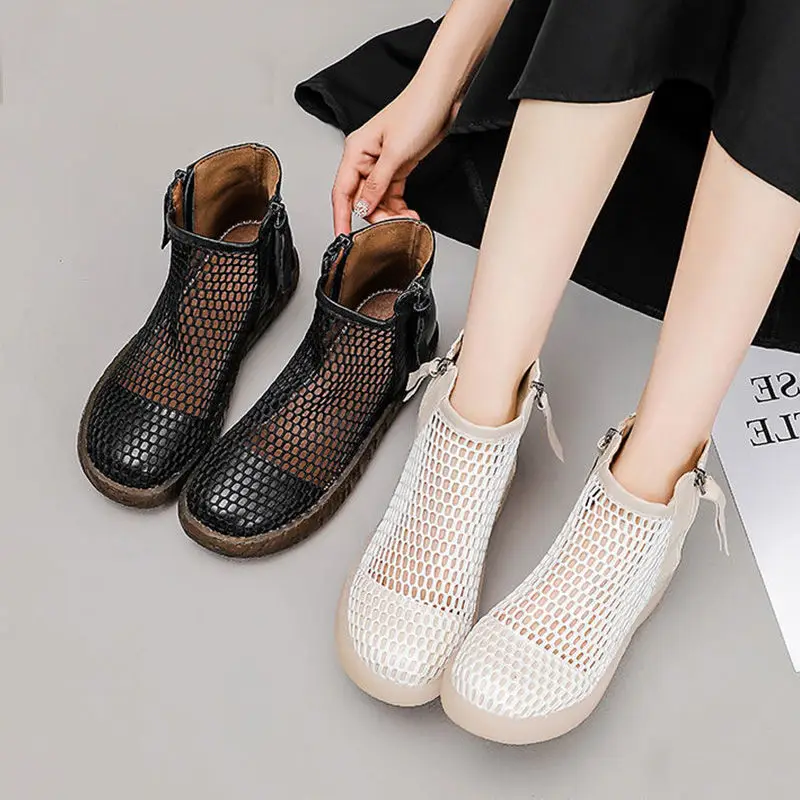 Breathable mesh thick-heeled short boots women spring/summer 2021 thick-soled hollow Martin boots sandals sandals NVXUE64
Breathable mesh thick-heeled short boots women spring/summer 2021 thick-soled hollow Martin boots sandals sandals NVXUE64