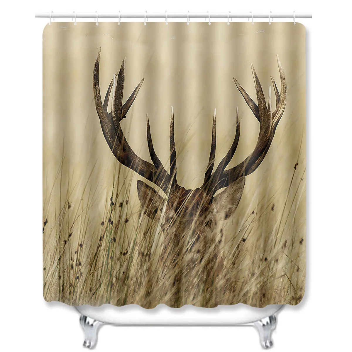Zeegle Printed Wapiti Pattern Bathroom Mat Non-Slip Pedestal Rug Lid Toilet Cover Shower Curtain with Hooks Water Absorption Rug
Zeegle Printed Wapiti Pattern Bathroom Mat Non-Slip Pedestal Rug Lid Toilet Cover Shower Curtain with Hooks Water Absorption Rug