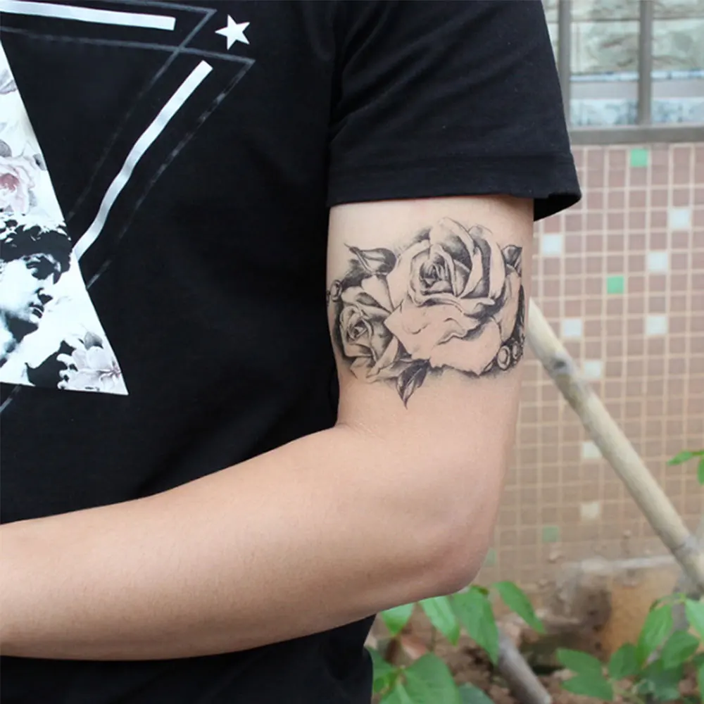 1 pc Temporary Tattoo Stickers Removable Paper Waterproof 3D Rose Arm Body Black Arm Sticker Art Tattoos
1 pc Temporary Tattoo Stickers Removable Paper Waterproof 3D Rose Arm Body Black Arm Sticker Art Tattoos