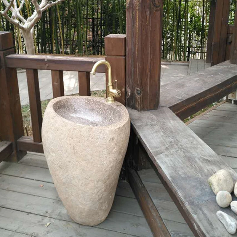 Outdoor Natural Stone Wash Basin Courtyard Integrated Floor-Standing Pedestal Basin B & B Garden Whole Stone Pool Pebble
Outdoor Natural Stone Wash Basin Courtyard Integrated Floor-Standing Pedestal Basin B & B Garden Whole Stone Pool Pebble