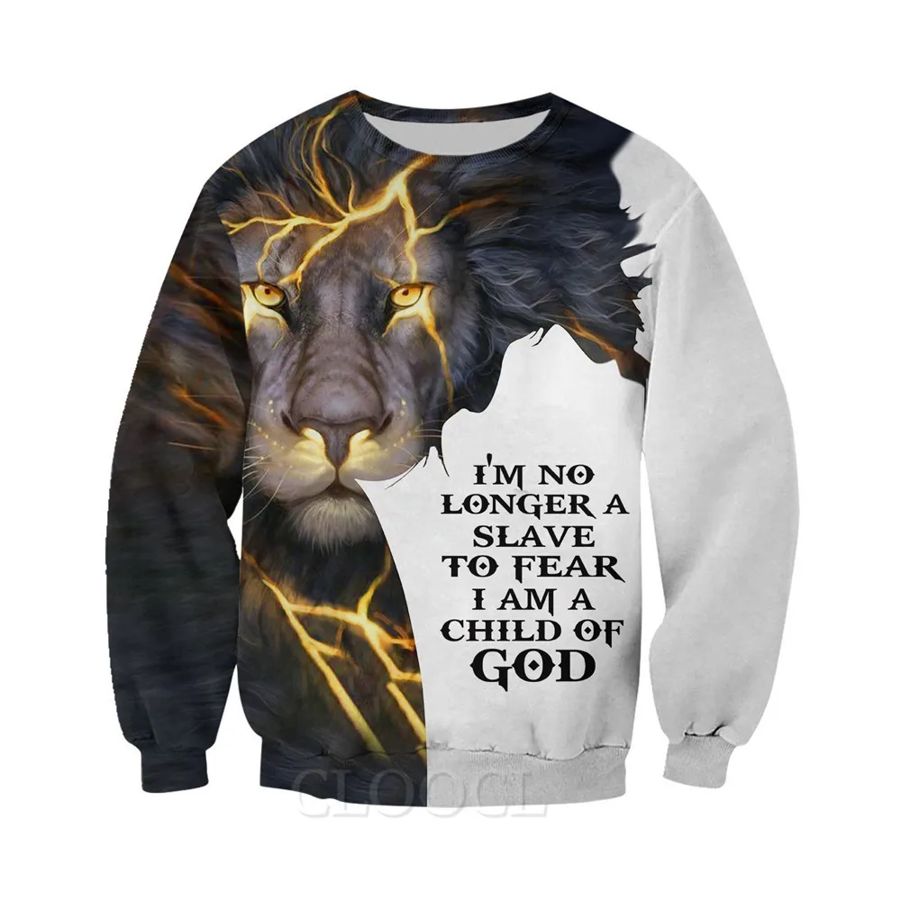 CLOOCL Christian Jesus Sweatshirts 3D Print Men Clothing Religious Cross Lion Casual Tops Harajuku Pullovers Women Clothing
CLOOCL Christian Jesus Sweatshirts 3D Print Men Clothing Religious Cross Lion Casual Tops Harajuku Pullovers Women Clothing