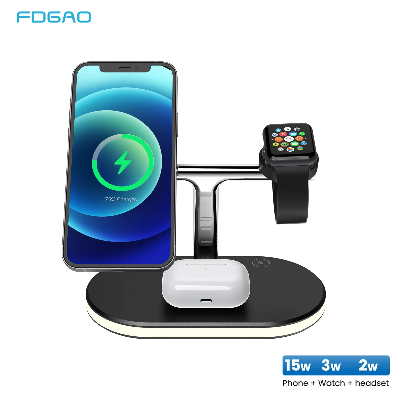 5 in 1 Magnetic Wireless Chargers Stand 15W Fast Charging Station for iPhone 12 Pro Max Mini Apple Watch Airpods Charging Dock
5 in 1 Magnetic Wireless Chargers Stand 15W Fast Charging Station for iPhone 12 Pro Max Mini Apple Watch Airpods Charging Dock