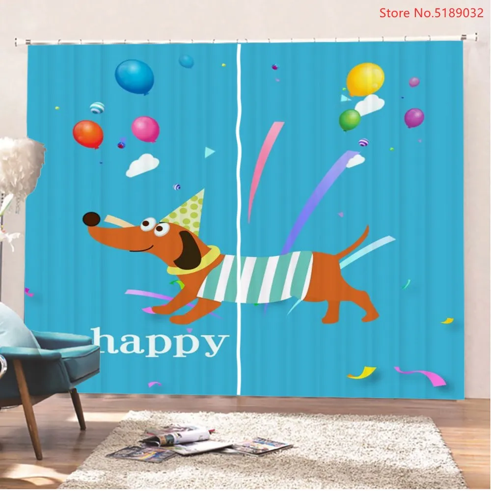 2 Panel Cartoon Animals Window Drapes Dachshund Sausage Home Decor Curtain for Living Room Bedroom 3D Print Window Treatments
2 Panel Cartoon Animals Window Drapes Dachshund Sausage Home Decor Curtain for Living Room Bedroom 3D Print Window Treatments