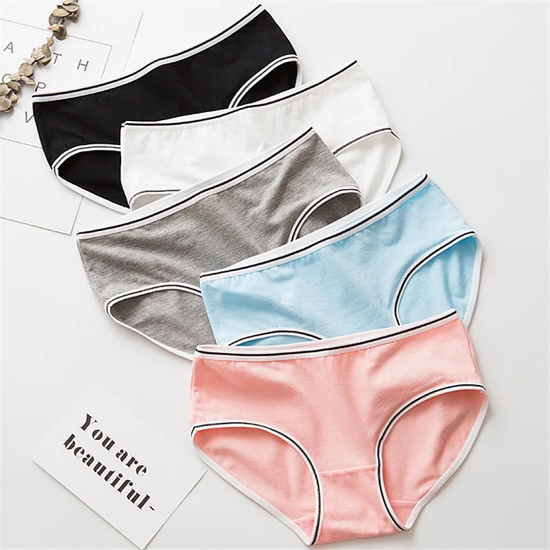 Women's 100% Pure Cotton Simple Panties Mid-waist Solid Color Women's Panties Comfortable, Breathable and Soft Ladies Panties
Women's 100% Pure Cotton Simple Panties Mid-waist Solid Color Women's Panties Comfortable, Breathable and Soft Ladies Panties