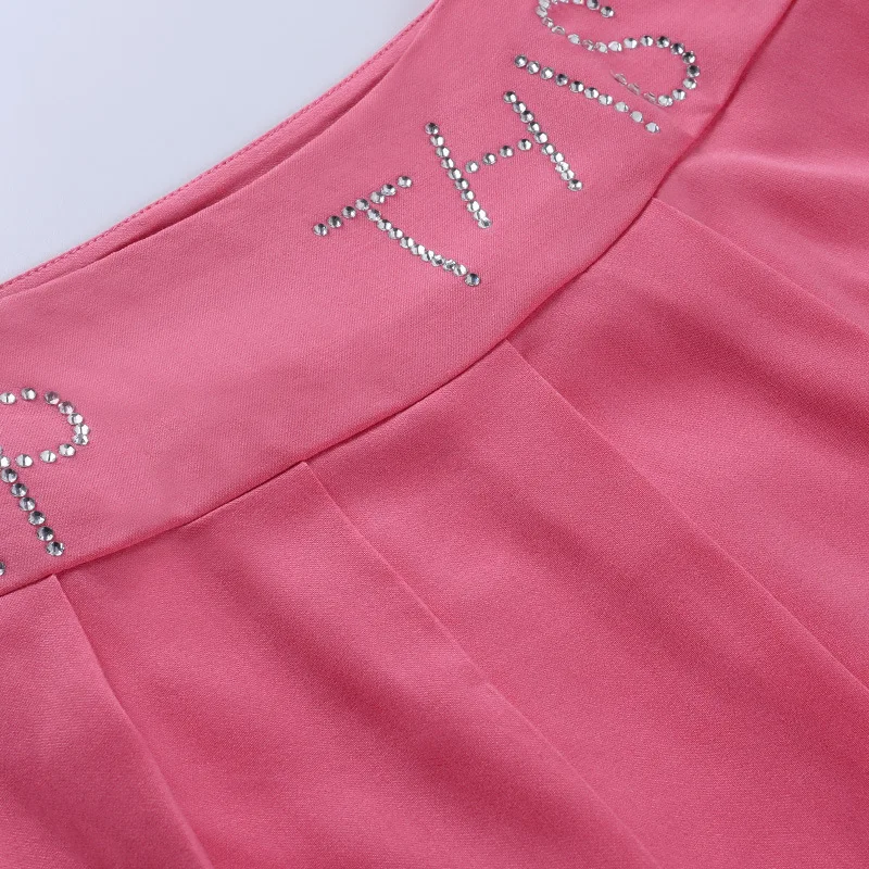 Gothic Pink Women Mini Skirt Summer High Waist Bottoms Streetwear E-Girl Sequined Harajuku Pleated Skirts
Gothic Pink Women Mini Skirt Summer High Waist Bottoms Streetwear E-Girl Sequined Harajuku Pleated Skirts