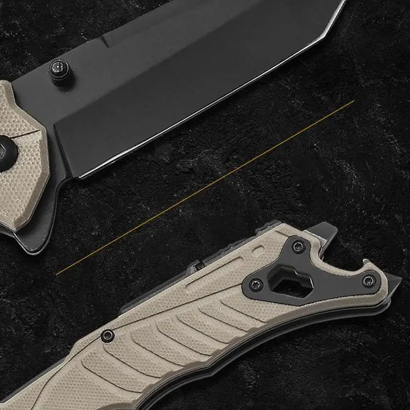 2021 HW163 Fashionable Newly Developed 9CR18 Outdoor Multifunctional Folding Knives with Flint Camping Survival CNC Knife
2021 HW163 Fashionable Newly Developed 9CR18 Outdoor Multifunctional Folding Knives with Flint Camping Survival CNC Knife