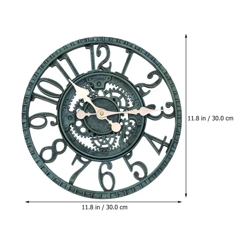 1PC Vintage Resin Wall Clock Decorative Hanging Clock Wall Art Room Decorations Waterproof Silent Quartz Clock Home Decor
1PC Vintage Resin Wall Clock Decorative Hanging Clock Wall Art Room Decorations Waterproof Silent Quartz Clock Home Decor