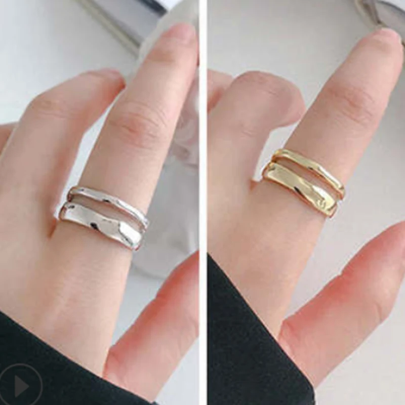 Trendy 2021 Stainless Steel Couple Rings For Women Men Opening Wave Finger Ring Lovers Jewelry Bridal Engagement Valentine's Day
Trendy 2021 Stainless Steel Couple Rings For Women Men Opening Wave Finger Ring Lovers Jewelry Bridal Engagement Valentine's Day