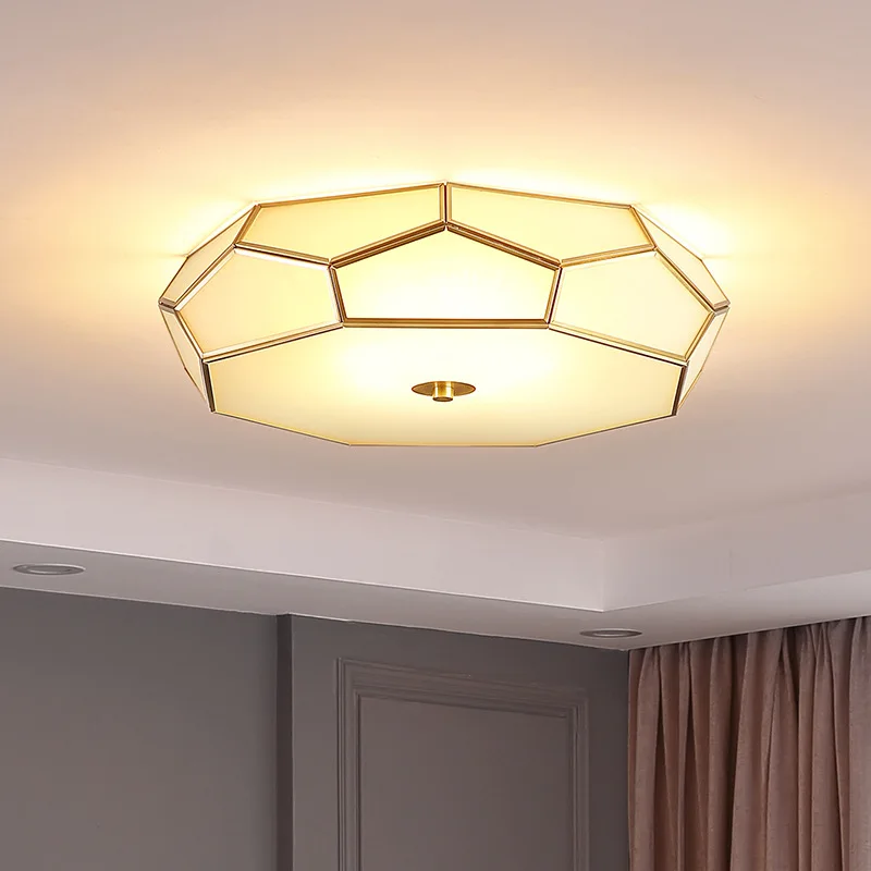 All copper European bedroom lamp, ceiling lamp, simple and warm honeycomb lamp, modern northern European lamp
All copper European bedroom lamp, ceiling lamp, simple and warm honeycomb lamp, modern northern European lamp