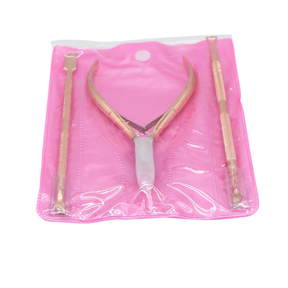 3 Pcs/Set Stainless Steel Cuticle Remover Pusher Rose Gold Scissor Nail Tools Kits Finger Dead Skin Push Nipper Clipper Cut
3 Pcs/Set Stainless Steel Cuticle Remover Pusher Rose Gold Scissor Nail Tools Kits Finger Dead Skin Push Nipper Clipper Cut