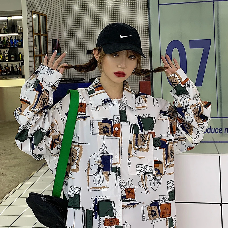 Women Summer Shirts Kawaii Ulzzang Lovely Loose Printed Long Sleeve Shirt Female Sweet Harajuku Tunic For Women's Cute Top
Women Summer Shirts Kawaii Ulzzang Lovely Loose Printed Long Sleeve Shirt Female Sweet Harajuku Tunic For Women's Cute Top