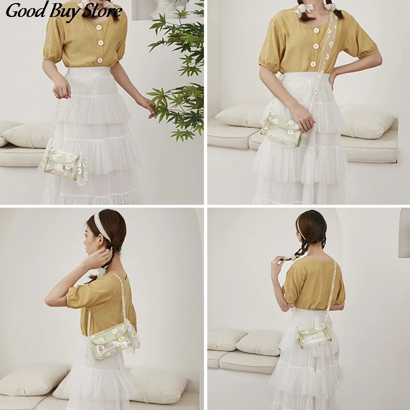 Mini Lace Flower Purse Totes Daisy Flower Handbag Women Jelly Shoulder Bag Elegant Transparent Bucket Bags Girls Crossbody Bags
Mini Lace Flower Purse Totes Daisy Flower Handbag Women Jelly Shoulder Bag Elegant Transparent Bucket Bags Girls Crossbody Bags