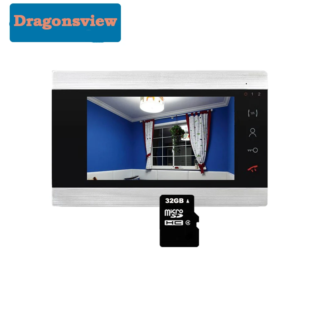 Dragonsview 7 Inch Video Door Phone Doorbell Intercom System Door Intercom Camera RFID Card Unlock Video Call Outdoor Button
Dragonsview 7 Inch Video Door Phone Doorbell Intercom System Door Intercom Camera RFID Card Unlock Video Call Outdoor Button
