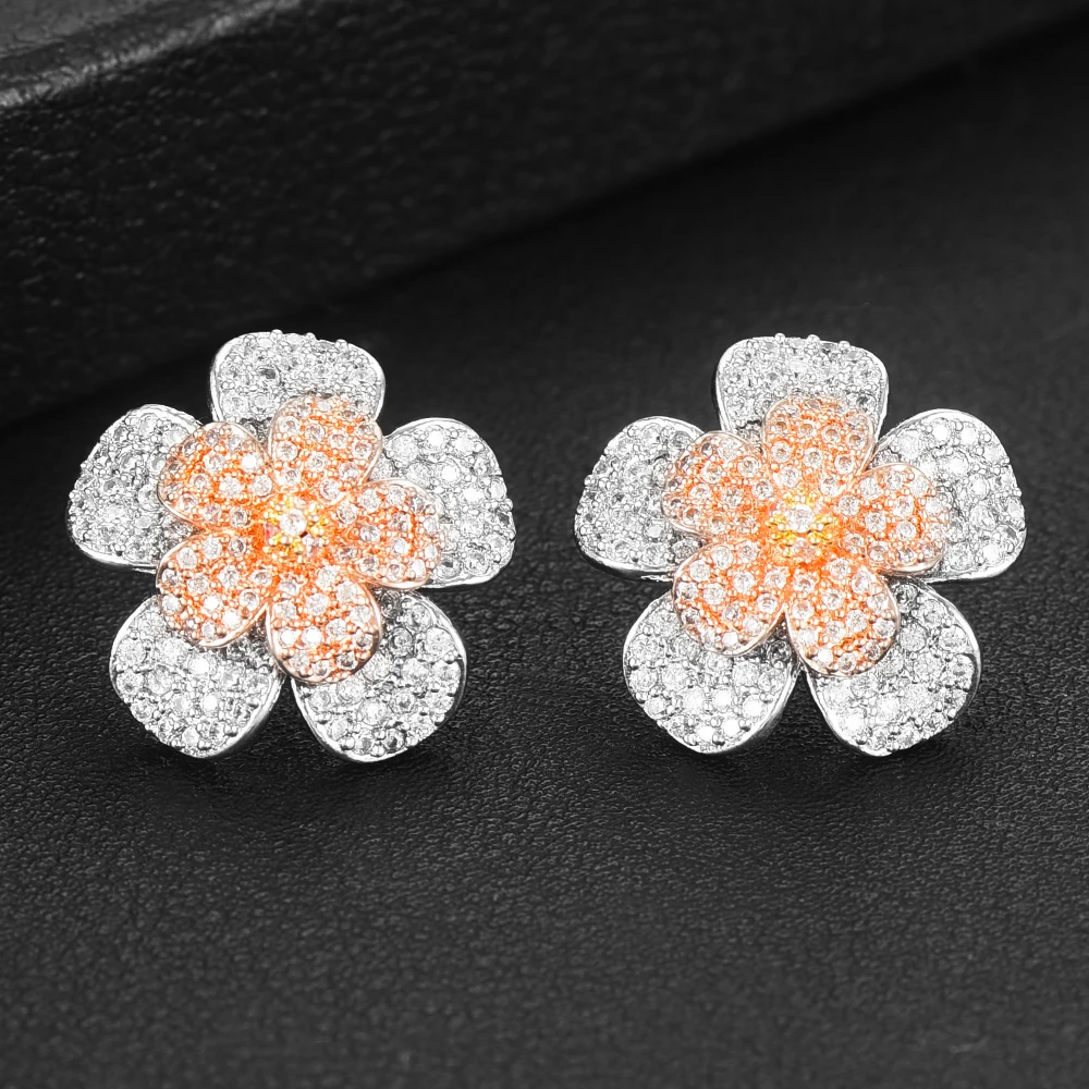 LARRAURI Luxury 3 Tone Engagement Wedding Flower Rings for Women Bridal Cubic Zircon Dubai Accessories Finger Ring Jewelry 2020
LARRAURI Luxury 3 Tone Engagement Wedding Flower Rings for Women Bridal Cubic Zircon Dubai Accessories Finger Ring Jewelry 2020