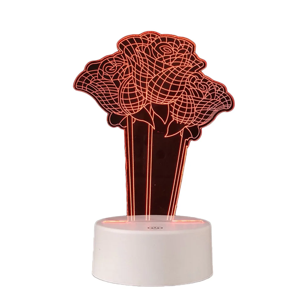 3D Night Light Colorful Rose Shape LED Night Light Creative Night Lamp Bedside Decorative Lamp for Home Living Room (USB Powered
3D Night Light Colorful Rose Shape LED Night Light Creative Night Lamp Bedside Decorative Lamp for Home Living Room (USB Powered