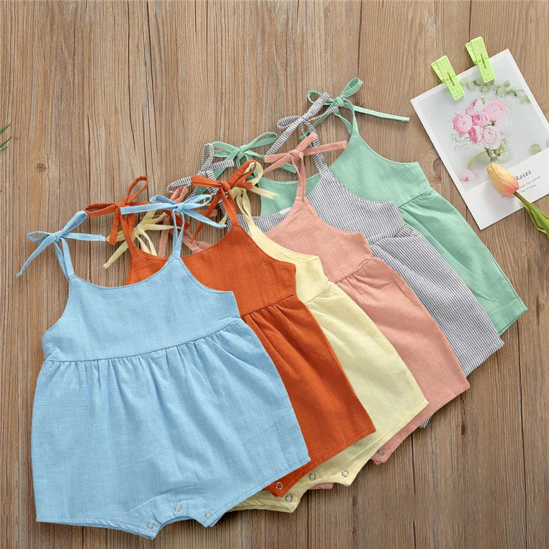 Brand Newborn Infant Baby Girls Boys Rompers Solid Color Sleeveless Sling Jumpsuit Baby Boy Girl Cotton Rompers Summer Outfits
Brand Newborn Infant Baby Girls Boys Rompers Solid Color Sleeveless Sling Jumpsuit Baby Boy Girl Cotton Rompers Summer Outfits