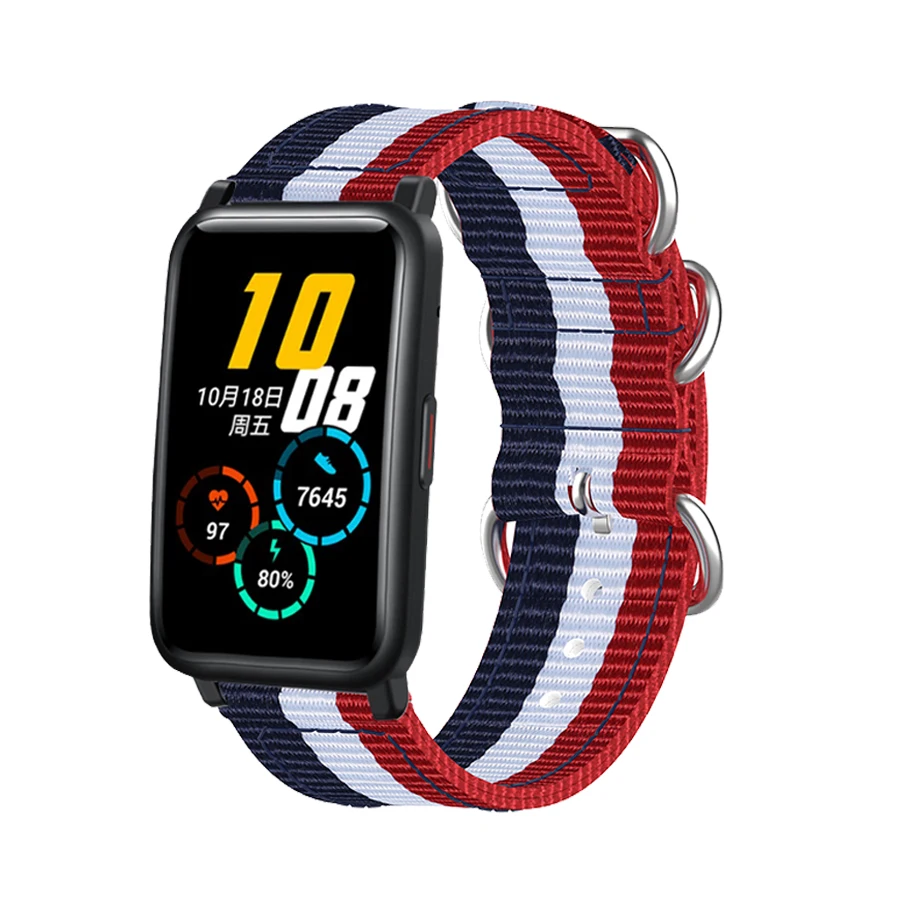 Canvas Strap for Honor Watch ES Smart Wristband Sport Replacement Band Bracelet for Xiaomi Haylou LS02 Watchband Correa Belt
Canvas Strap for Honor Watch ES Smart Wristband Sport Replacement Band Bracelet for Xiaomi Haylou LS02 Watchband Correa Belt