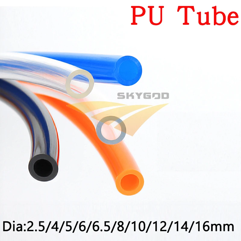 Diameter 2.5 4 5 6 6.5 8 10 12 14 16 mm High Pressure PU Tube Pneumatic Parts Flexible Hose Water Air Gas Compressor Soft Pipe
Diameter 2.5 4 5 6 6.5 8 10 12 14 16 mm High Pressure PU Tube Pneumatic Parts Flexible Hose Water Air Gas Compressor Soft Pipe